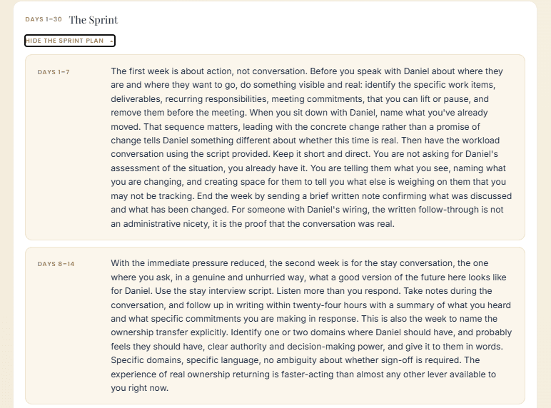 Anchor brief section: Get a 30-day retention plan you can actually run.